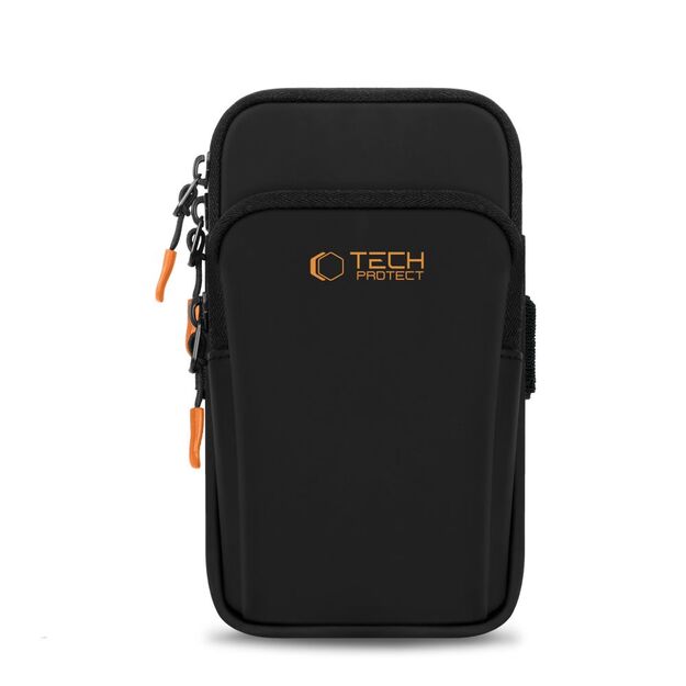 Tech-Protect M7 Universal Sport Armband Case - Black and Orange 1
