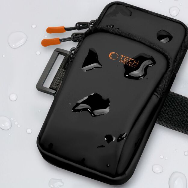 Tech-Protect M7 Universal Sport Armband Case - Black and Orange 6