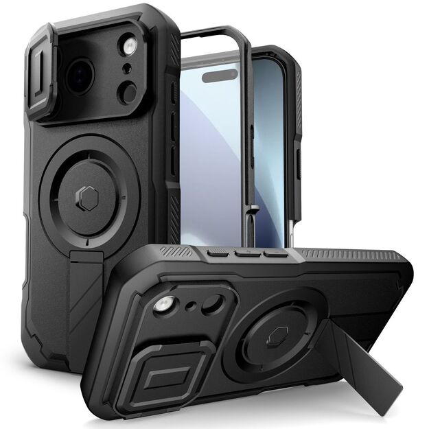 Tech-Protect Kevlar MagSafe Case for iPhone 17 Pro Max - Black