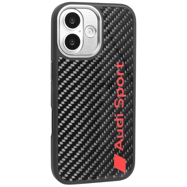 Audi R8 Carbon Fiber MagSafe Case for iPhone 17 - Black 1