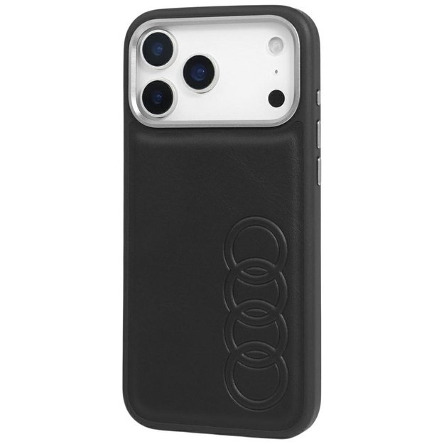 Audi TT Synthetic Leather MagSafe Case for iPhone 17 Pro Max - Black 2