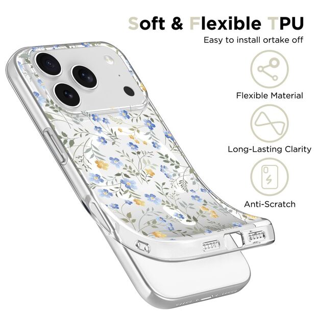 Tech-Protect FlexAir MagSafe Case for iPhone 17 Pro - Daisies with Leaves 2