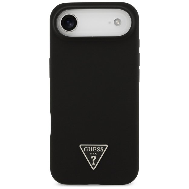 Guess Silicone Triangle Logo MagSafe Case for iPhone 17 Air - Black 2