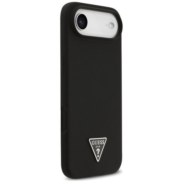 Guess Silicone Triangle Logo MagSafe Case for iPhone 17 Air - Black 3