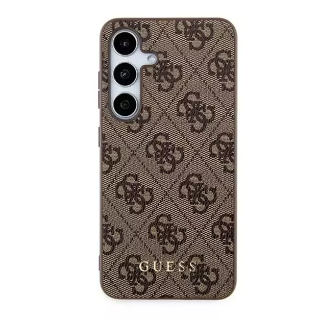 Guess 4G Metal Gold Logo case for Samsung Galaxy S24 - brown 2