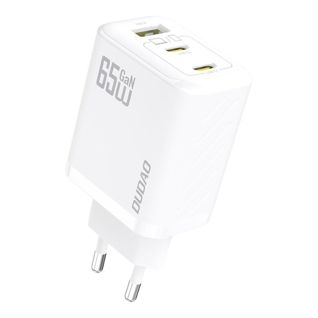 Dudao A29C 65W GaN Wall Charger + USB-C Cable - White 1