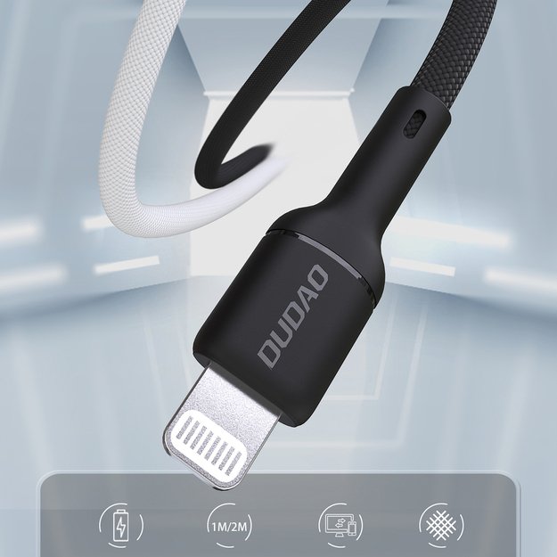 Dudao L9X 30W USB-C - Lightning Cable 1m - Black 3