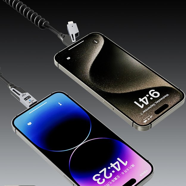 Dudao L20 Pro 4-in-1 USB-A / USB-C - Lightning / USB-C Cable - Black 6