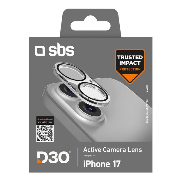 SBS Camera Glass for iPhone 17 with D3O technology 1