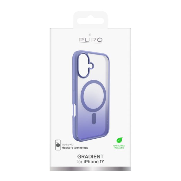 Puro Gradient TPU MagSafe Compatible Case for iPhone 17 - Pink 1