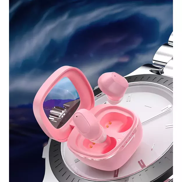 Choetech MEMS wireless TWS Bluetooth 5.3 headphones - pink 5