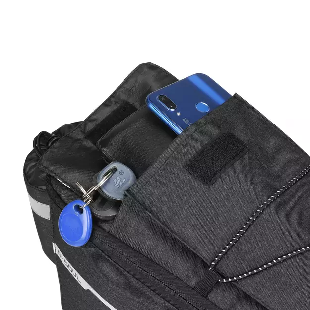 WYA26Y0S Thermal Bike Pannier Bag with Shoulder Strap - Black 7