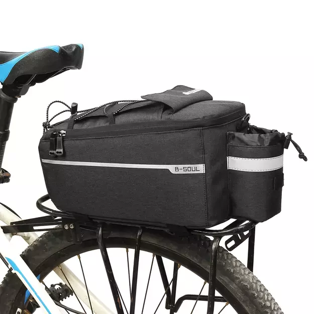 WYA26Y0S Thermal Bike Pannier Bag with Shoulder Strap - Black 10