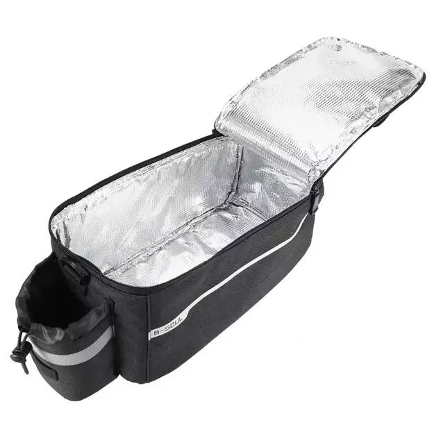 WYA26Y0S Thermal Bike Pannier Bag with Shoulder Strap - Black 3