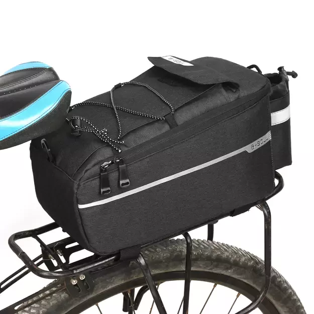 WYA26Y0S Thermal Bike Pannier Bag with Shoulder Strap - Black 11