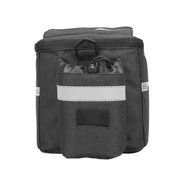 WYA26Y0S Thermal Bike Pannier Bag with Shoulder Strap - Black 6