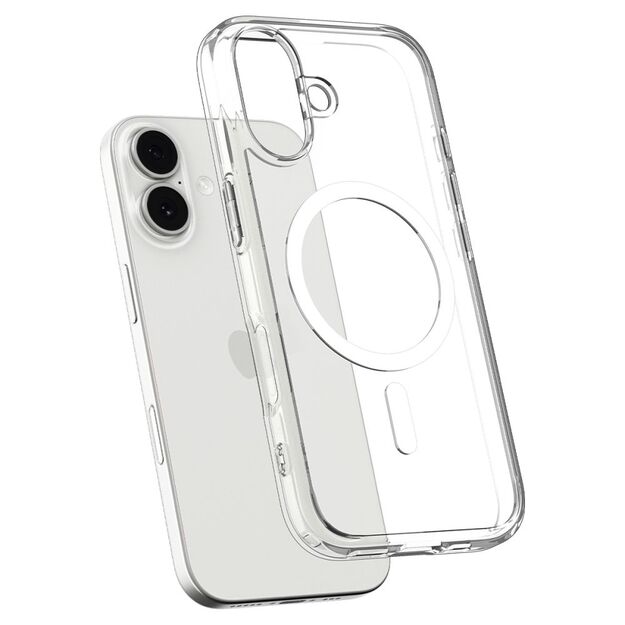 Spigen Ultra Hybrid MagSafe Case for iPhone 17 - Clear and White 4