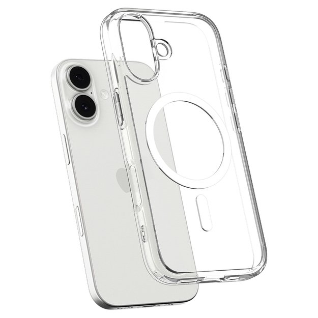Spigen Ultra Hybrid MagSafe Case for iPhone 17 - Clear and White 10