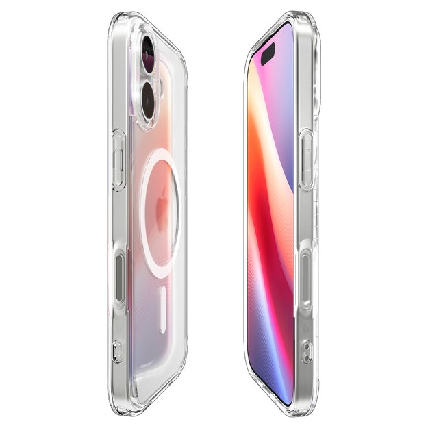 Spigen Ultra Hybrid MagSafe Case for iPhone 17 - Clear and White 11