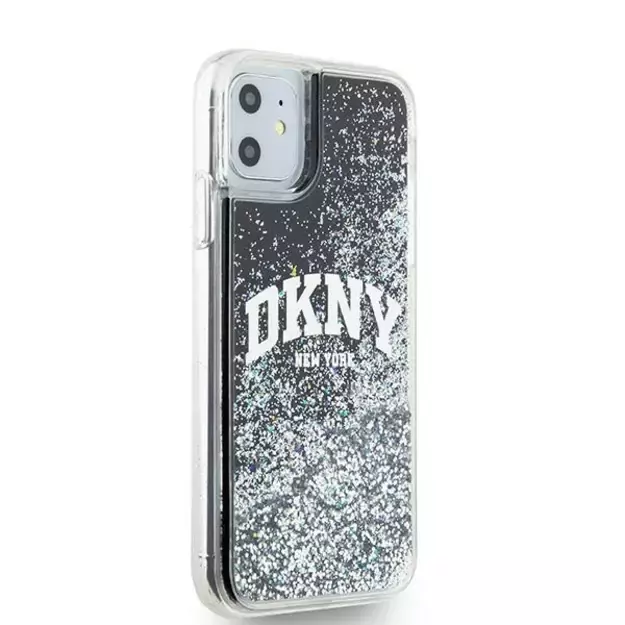DKNY Liquid Glitter Big Logo case for iPhone 11 / Xr - black 4