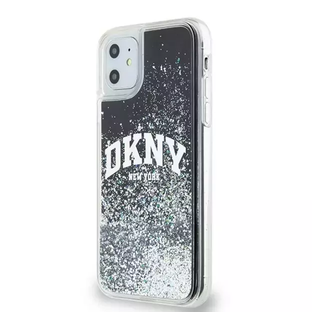 DKNY Liquid Glitter Big Logo case for iPhone 11 / Xr - black 6