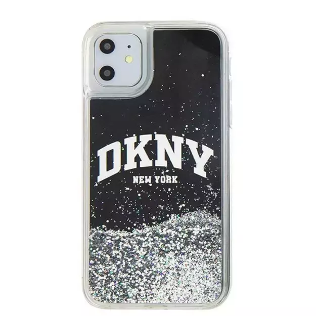 DKNY Liquid Glitter Big Logo case for iPhone 11 / Xr - black 7