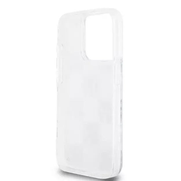 DKNY Liquid Glitter Multilogo case for iPhone 15 Pro - white 13