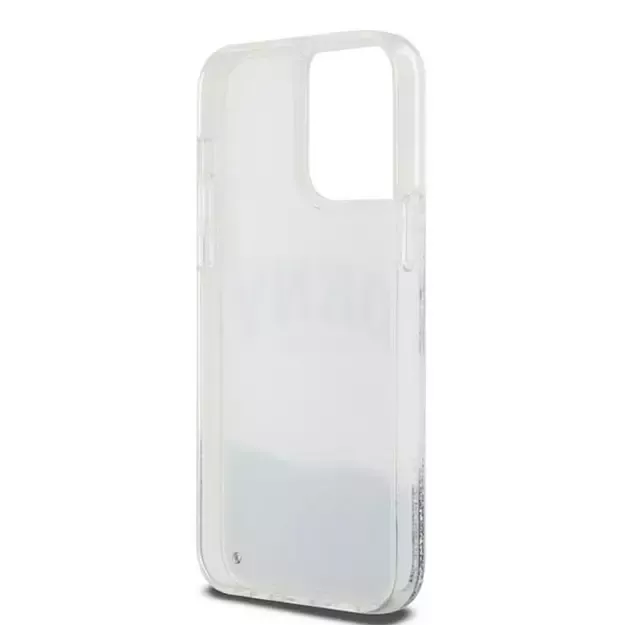 Etui DKNY Liquid Glitter Big Logo na iPhone 15 Pro Max - białe 14