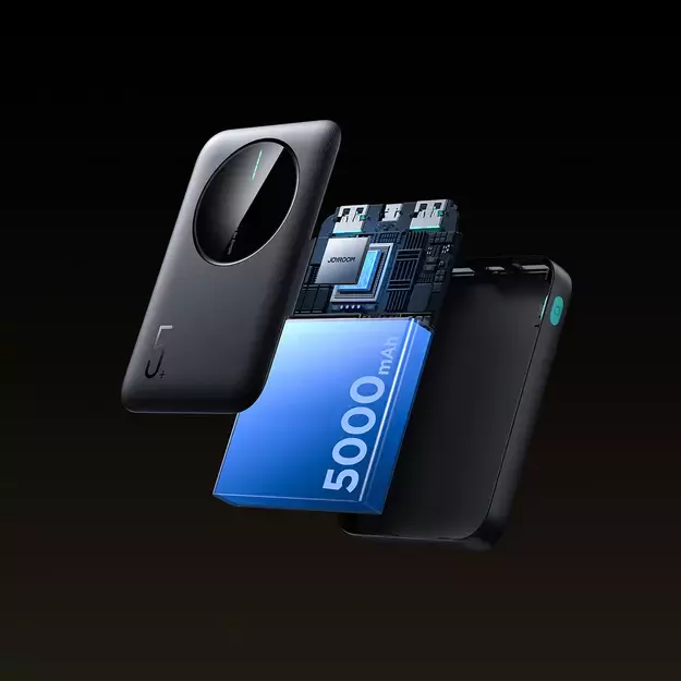 Powerbank Joyroom JR-PBF13 5000mAh 2.4A 2x USB-A 1x USB-C - black 11