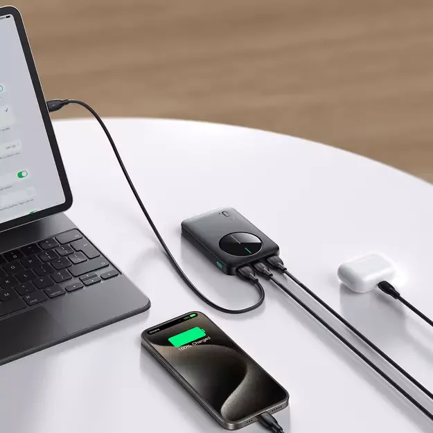 Powerbank Joyroom JR-PBF13 5000mAh 2.4A 2x USB-A 1x USB-C - black 8