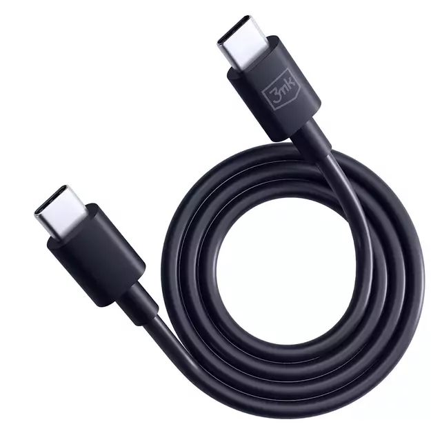 3mk Hyper Cable USB-C / USB-C 100W 1.2m - Black 2