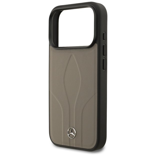 Mercedes Leather The Move MagSafe Case for iPhone 17 Pro - Beige 5