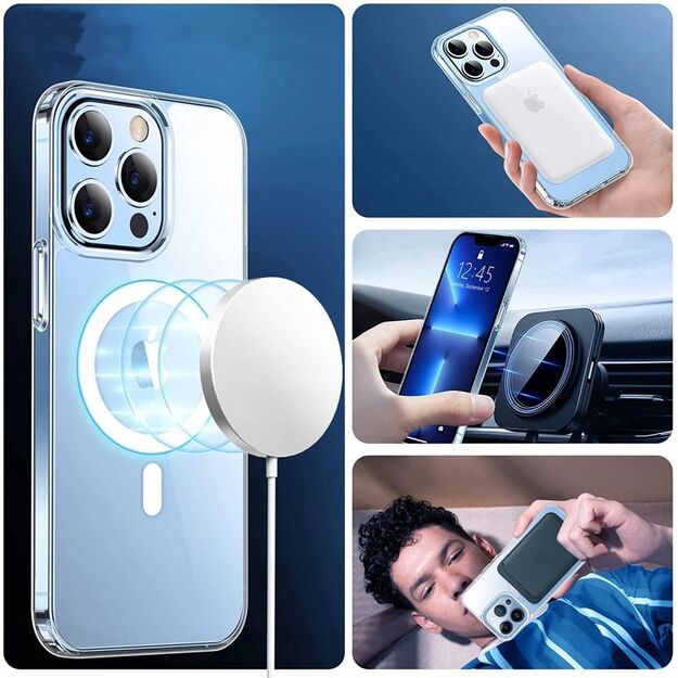Tech-Protect FlexAir Hybrid MagSafe Case for Samsung Galaxy S23 - Clear 3