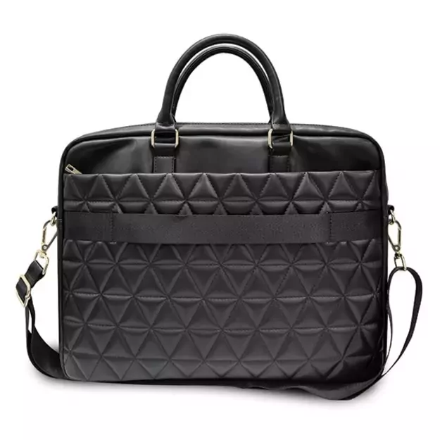 Guess Quilted bag for a 16&quot  laptop - black 2