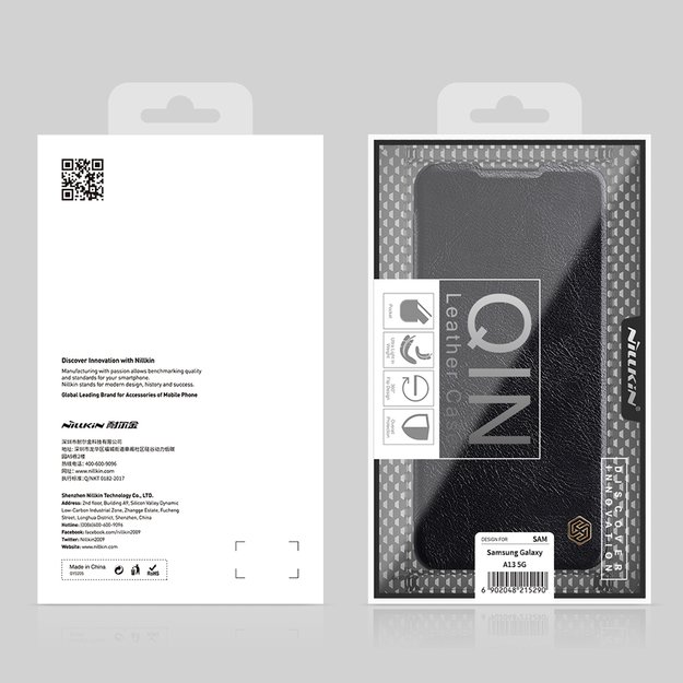 Nillkin Qin leather holster case for Samsung Galaxy A13 5G brown 24