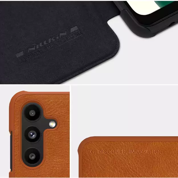 Nillkin Qin leather holster case for Samsung Galaxy A13 5G brown 15