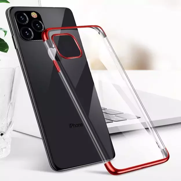 Clear Color case gel cover case with metallic frame Xiaomi Redmi Note 11 Pro 5G / 11 Pro black 6