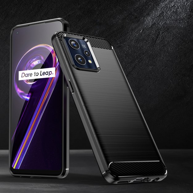 Carbon Case Flexible Cover Realme 9 Pro + (9 Pro Plus) black 13