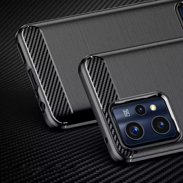 Carbon Case Flexible Cover Realme 9 Pro + (9 Pro Plus) black 8