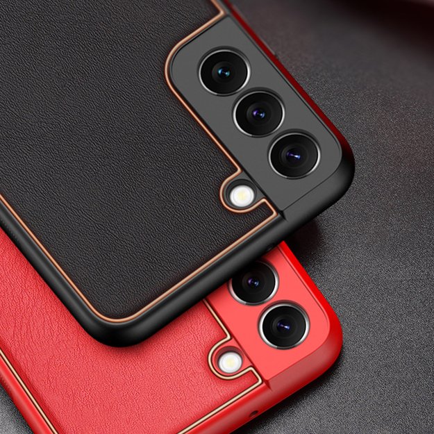 Dux Ducis Yolo elegant cover made of ecological leather for Samsung Galaxy S22 + (S22 Plus) orange 34