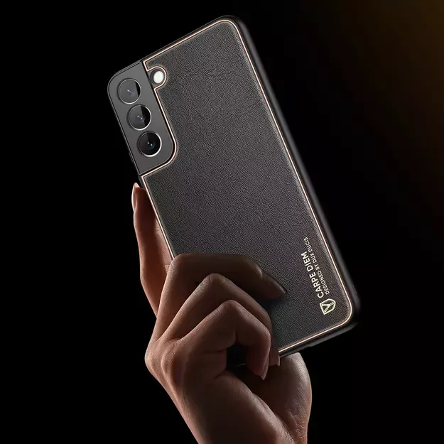 Dux Ducis Yolo elegant cover made of ecological leather for Samsung Galaxy S22 + (S22 Plus) orange 15
