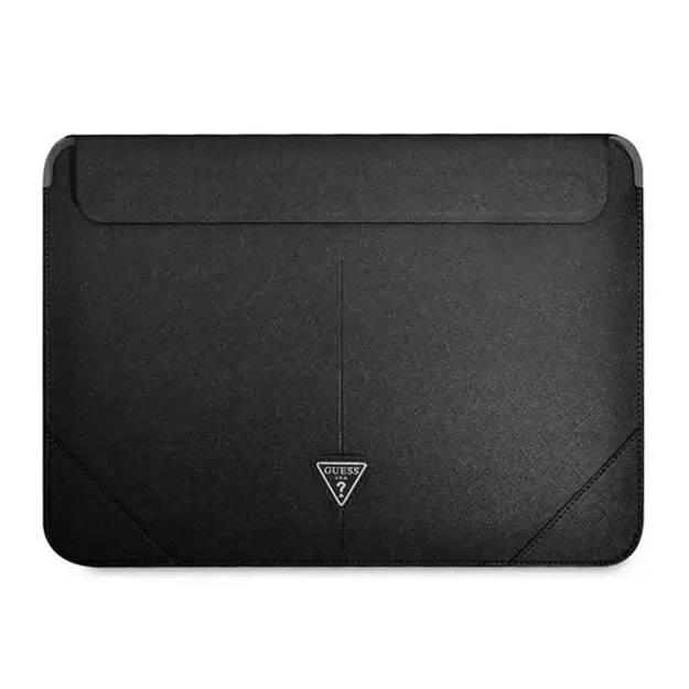 Guess Saffiano Triangle Logo case for a 14&quot  laptop - black