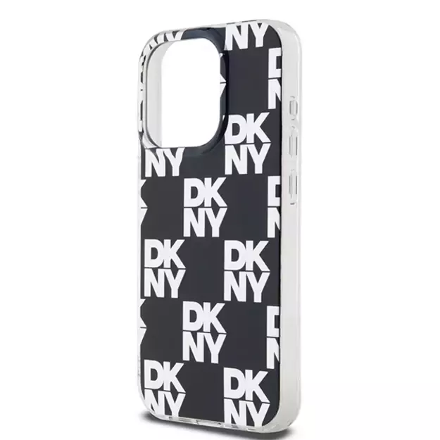 DKNY IML Checkered Mono Pattern case for iPhone 15 Pro - black 12