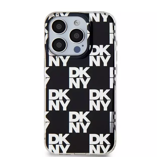 DKNY IML Checkered Mono Pattern case for iPhone 15 Pro - black 9