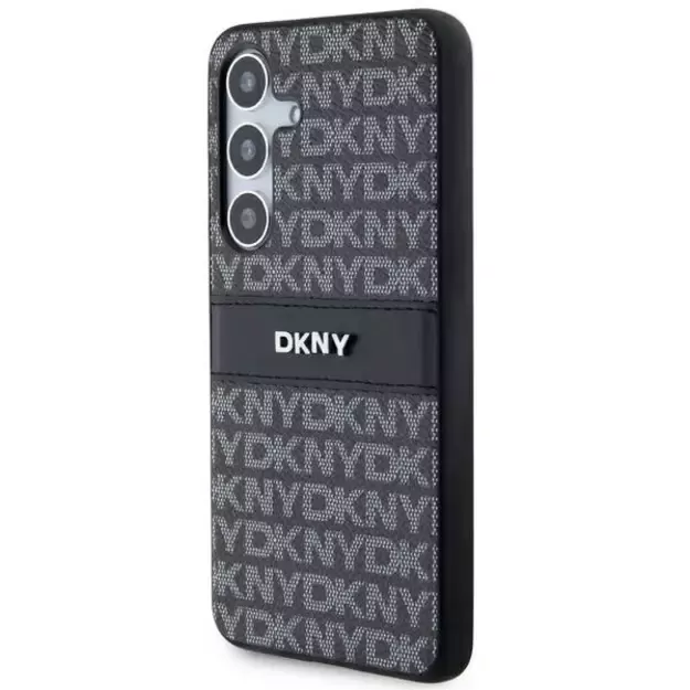 DKNY Leather Mono Stripe &amp  Metal Logo case for Samsung Galaxy S24+ - black 7