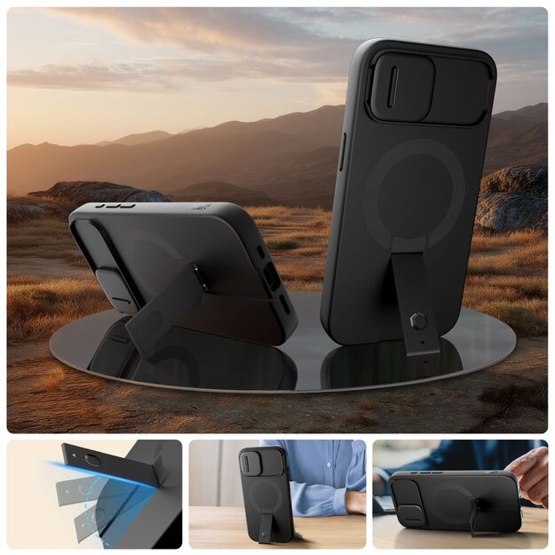 Tech-Protect Kevlar Aura MagSafe Case for iPhone 16e - Black 6