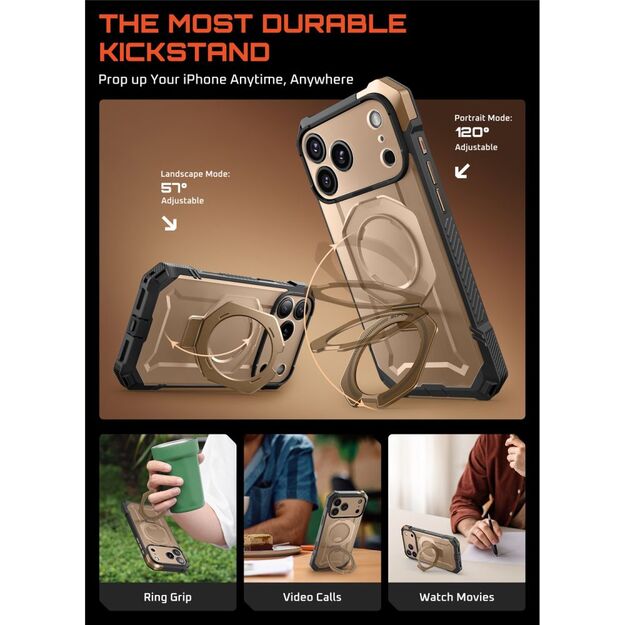 Supcase UB Grip Mag MagSafe Case for iPhone 17 Pro - Gold 3