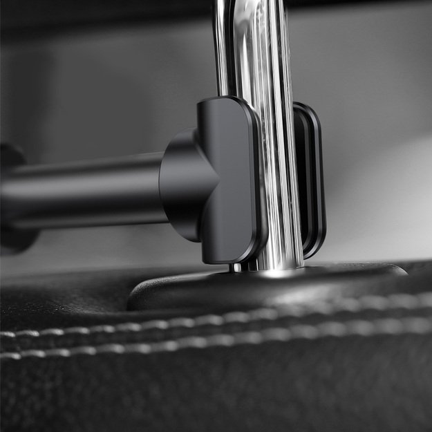 Baseus Backseat Car Mount SUHZ-01 Car Headrest Holder for Tablets / Smartphones 4.7-12.9  - Black 8