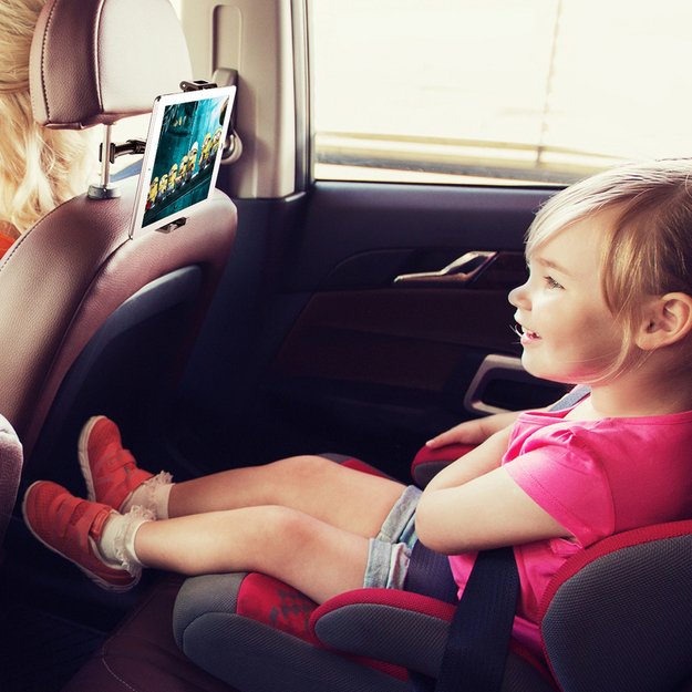 Baseus Backseat Car Mount SUHZ-01 Car Headrest Holder for Tablets / Smartphones 4.7-12.9  - Black 15