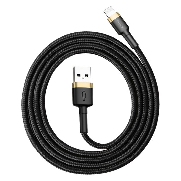 Baseus Cafule USB-A / Lightning 2.4A QC 3.0 cable 1 m - black and gold 4